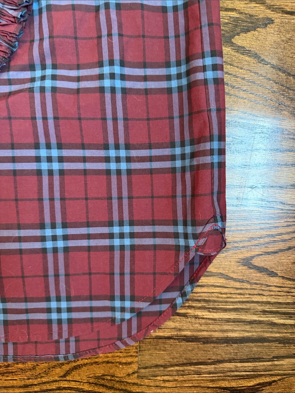 Burberry Plaid Print Mini Dress Size 2 - Picture 4 of 4